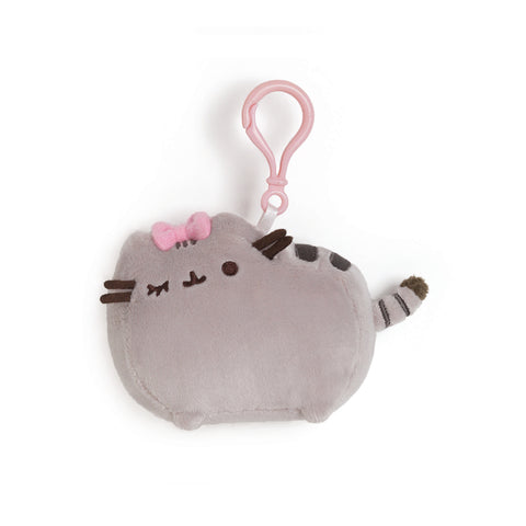 Pusheen with Bow Clip - 4.5"