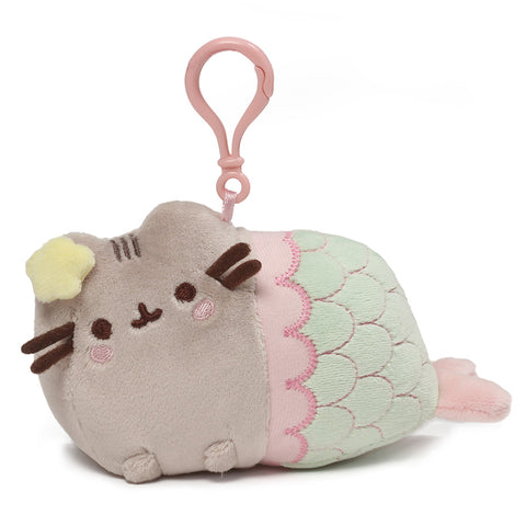 Mermaid Pusheen Backpack Clip - 4.5"