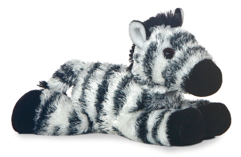 Zany Zebra Mini Flopsie - 8"