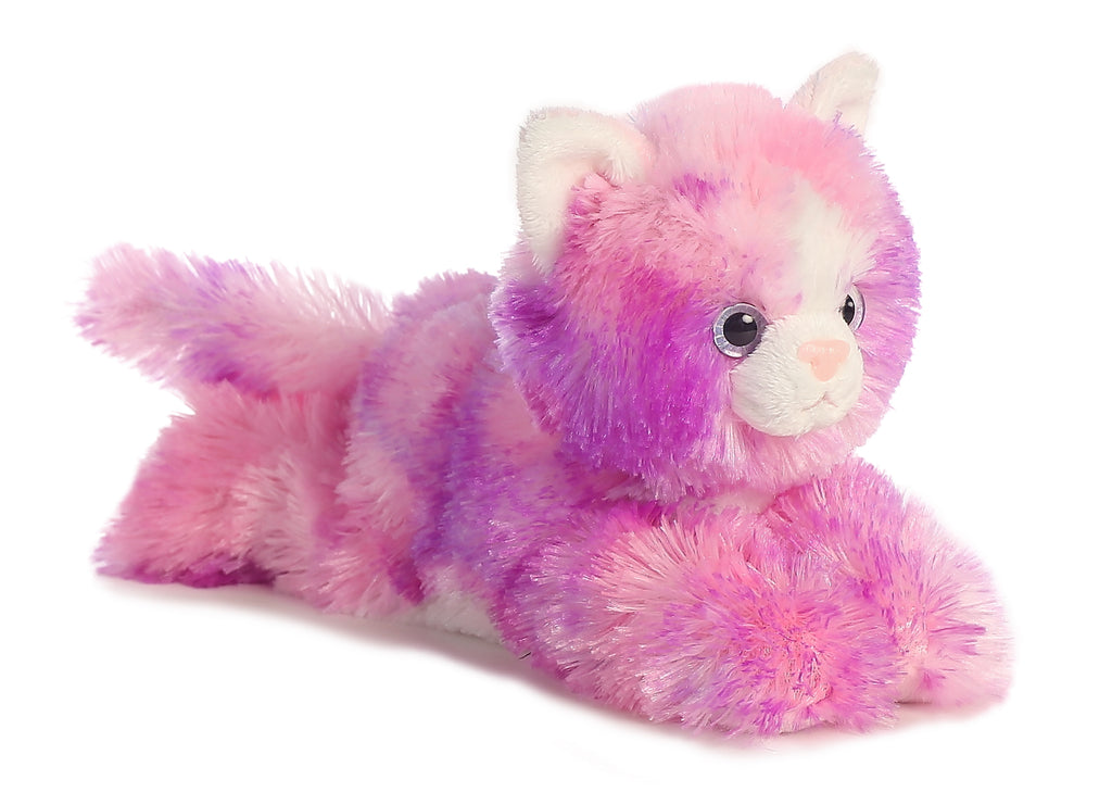 Razberryripple Purple Pink Cat Mini Flopsie - 8 – Plushie